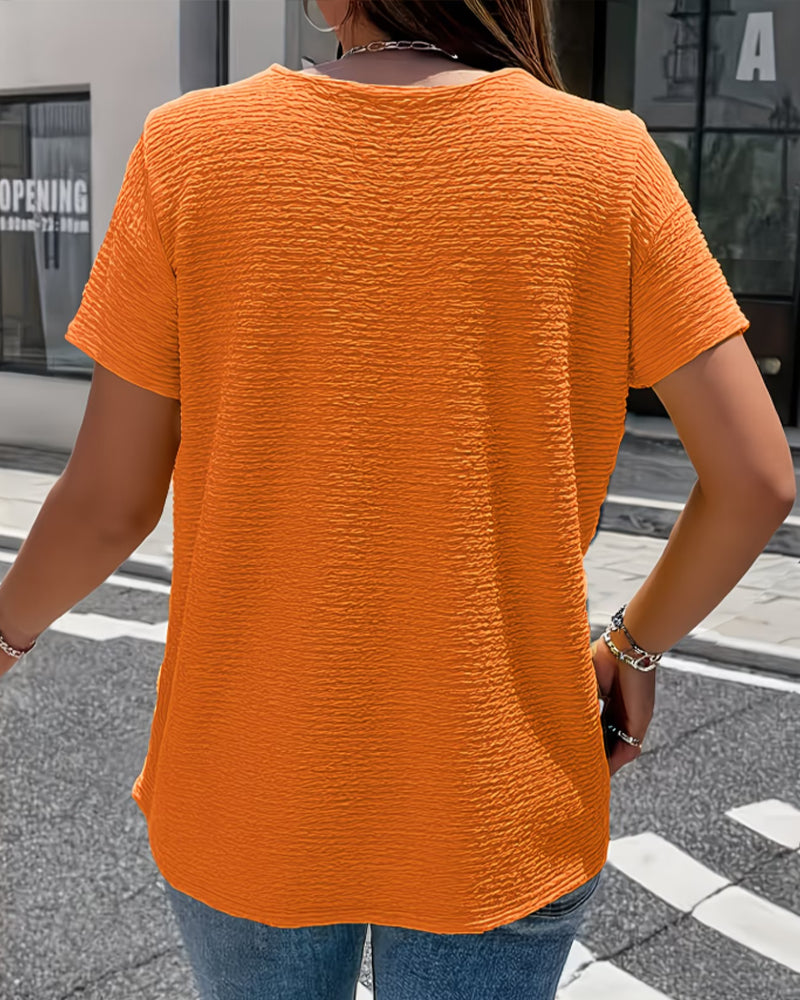 Gergina | Button Detail Womens Blouse Top