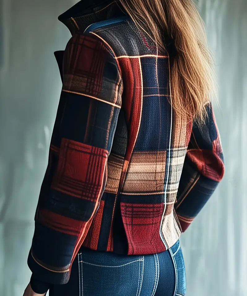Marsai | Checked Button Front Short Jacket