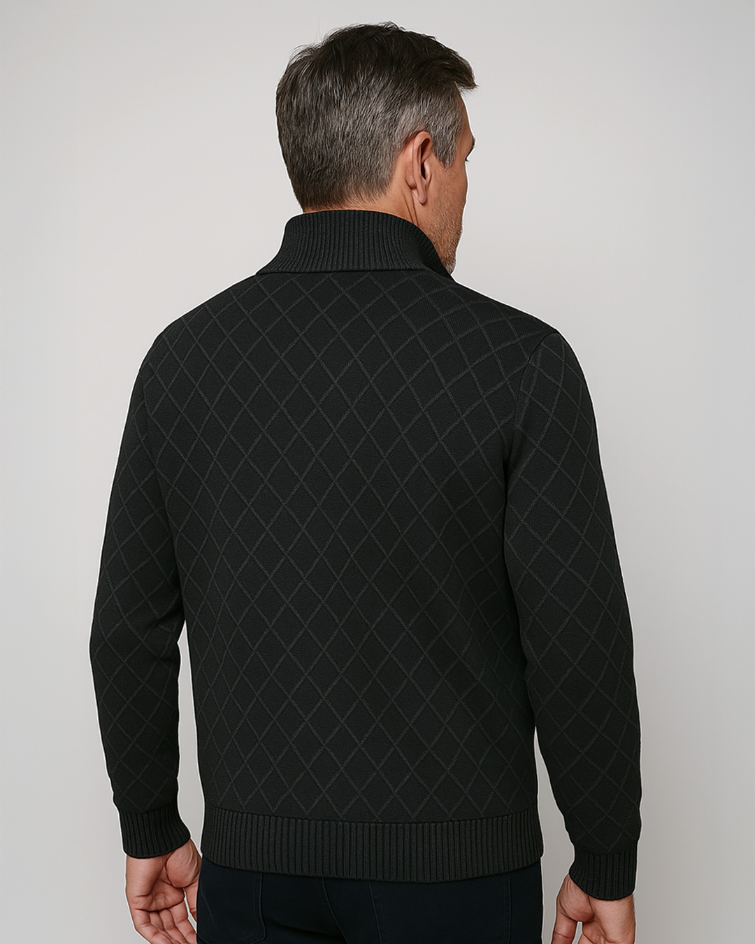 Gilberg | Checked Knit Zip Jacket