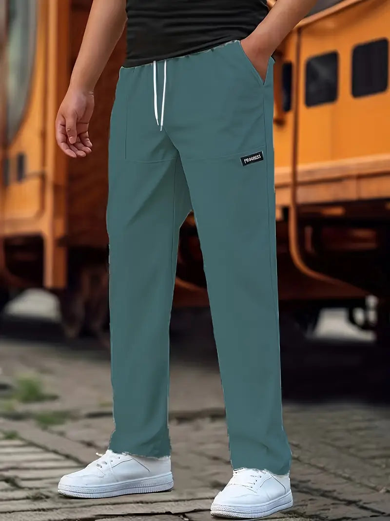 Travys | Straight Leg Drawstring Pocket Joggers