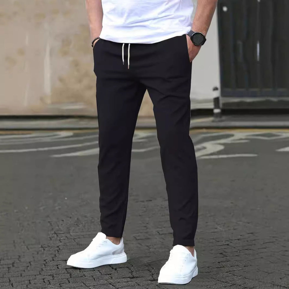 Jarkin | Straight Leg Trousers with Drawstring Waist