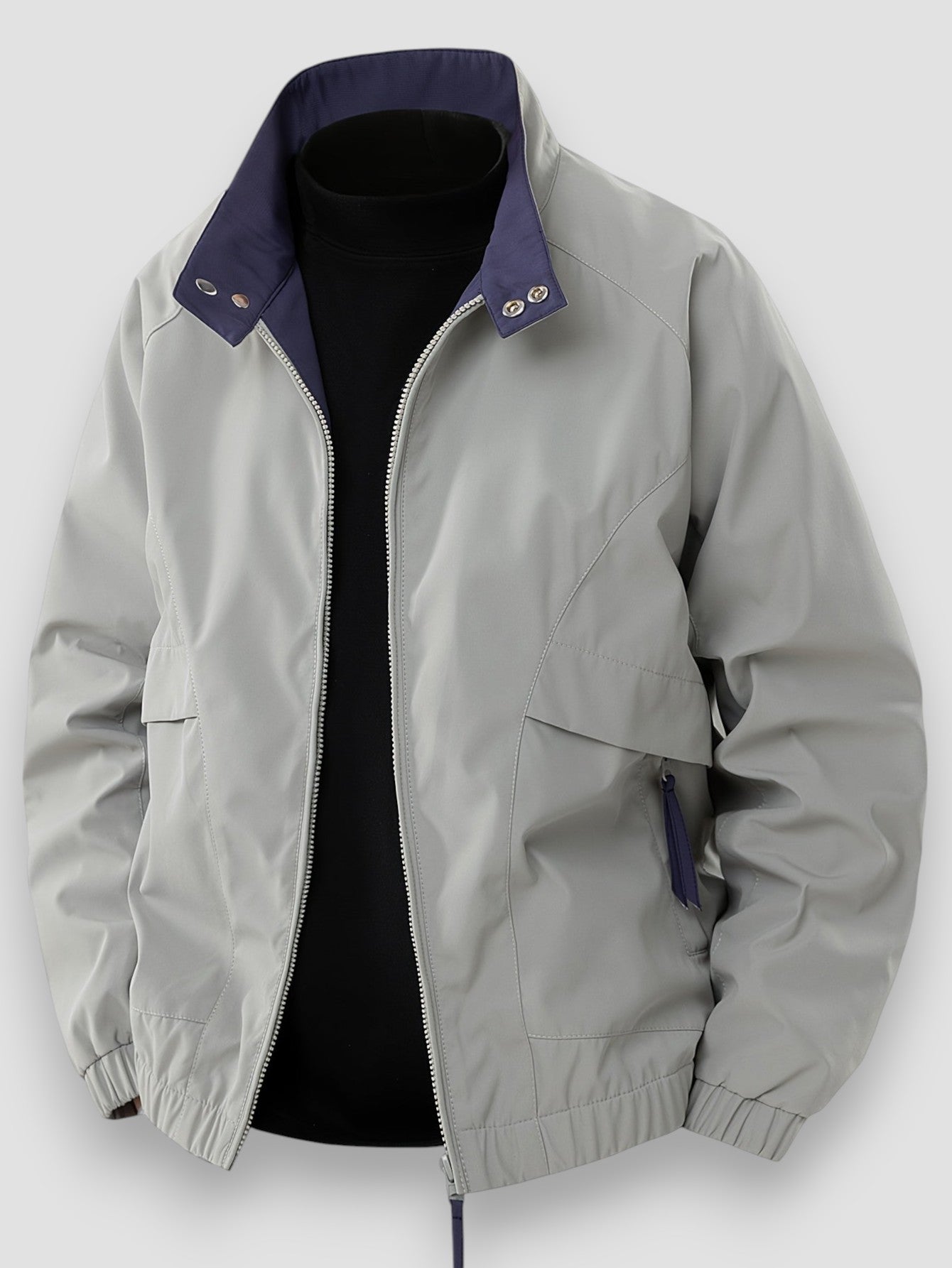 Mason | Zip-Up Long Sleeve Stand Collar Jacket