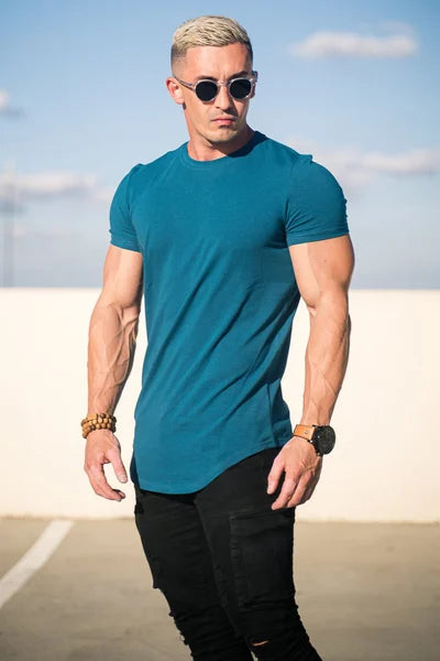Maxwell - Curved Hem Short Sleeve T Shirt