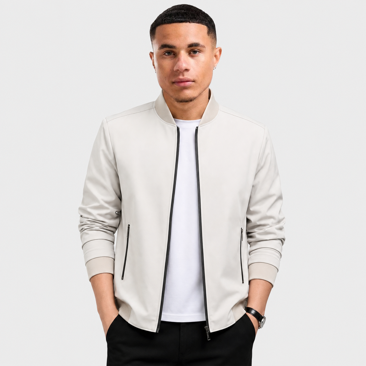 Zenon | Long Sleeve Jacket with Front Zipper