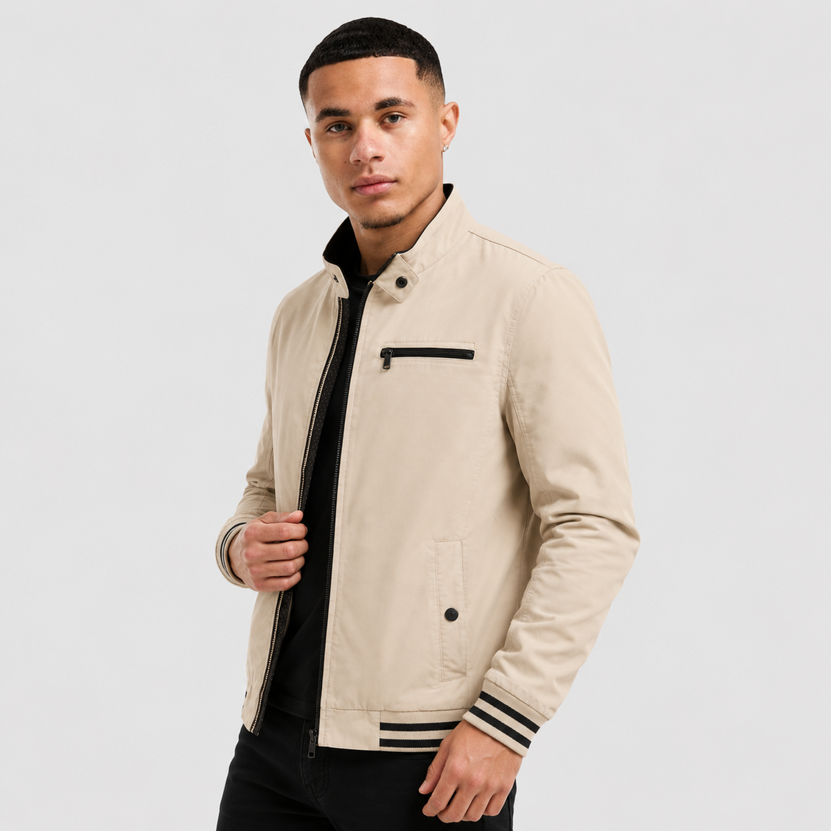 Zenon | Long Sleeve Jacket with Front Zipper