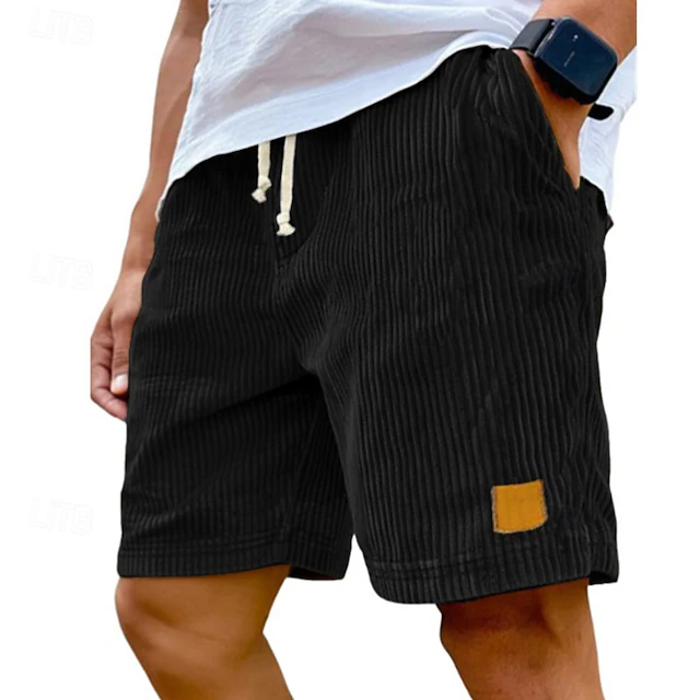 Dearen | Corduroy Shorts With Drawstring Waist
