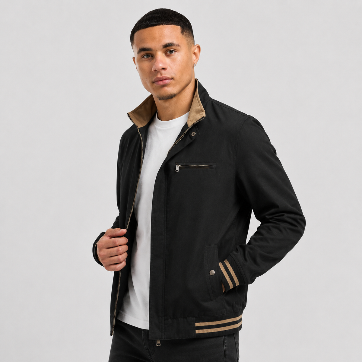 Zenon | Long Sleeve Jacket with Front Zipper