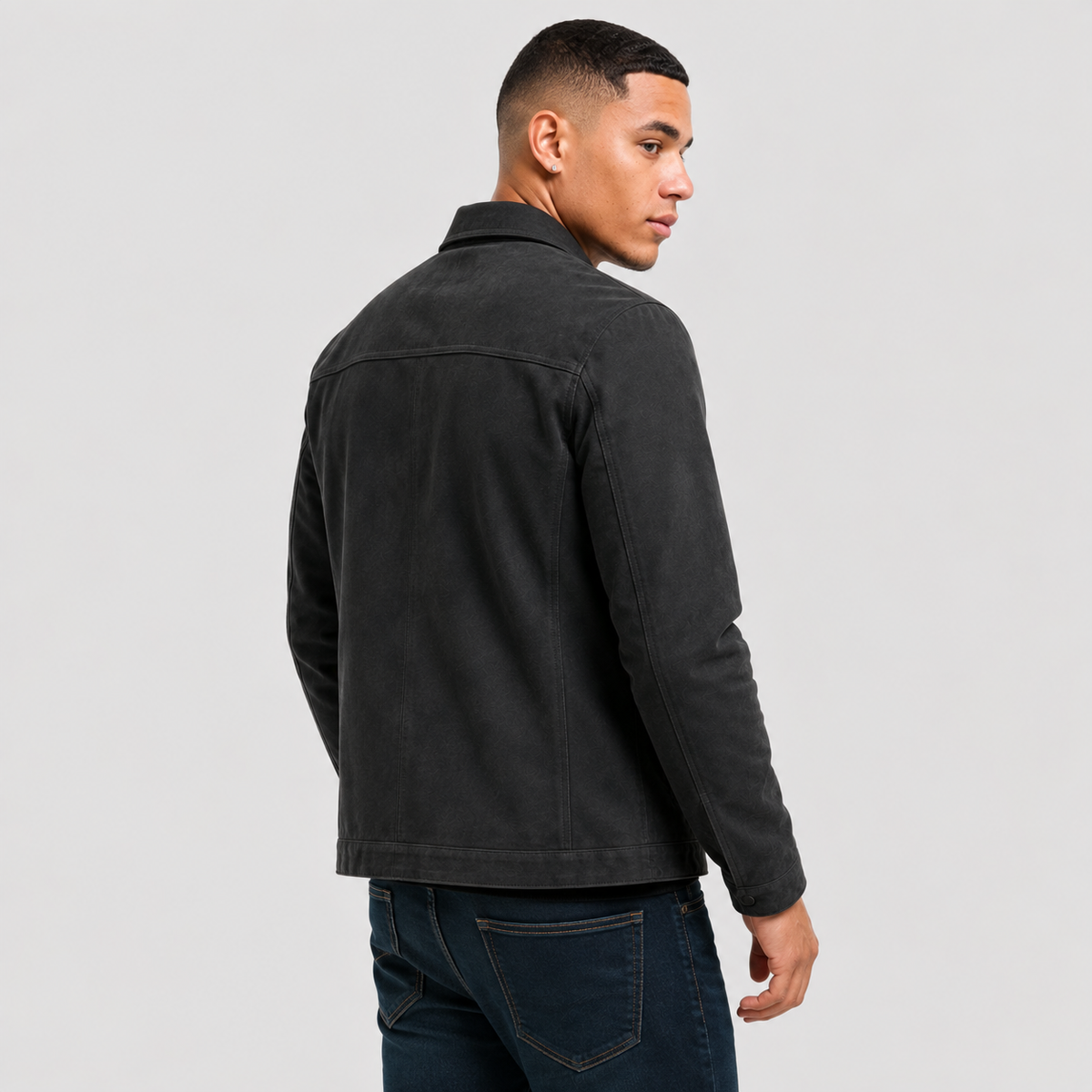 Arcadio | Jacket with Point Collar and Zipper