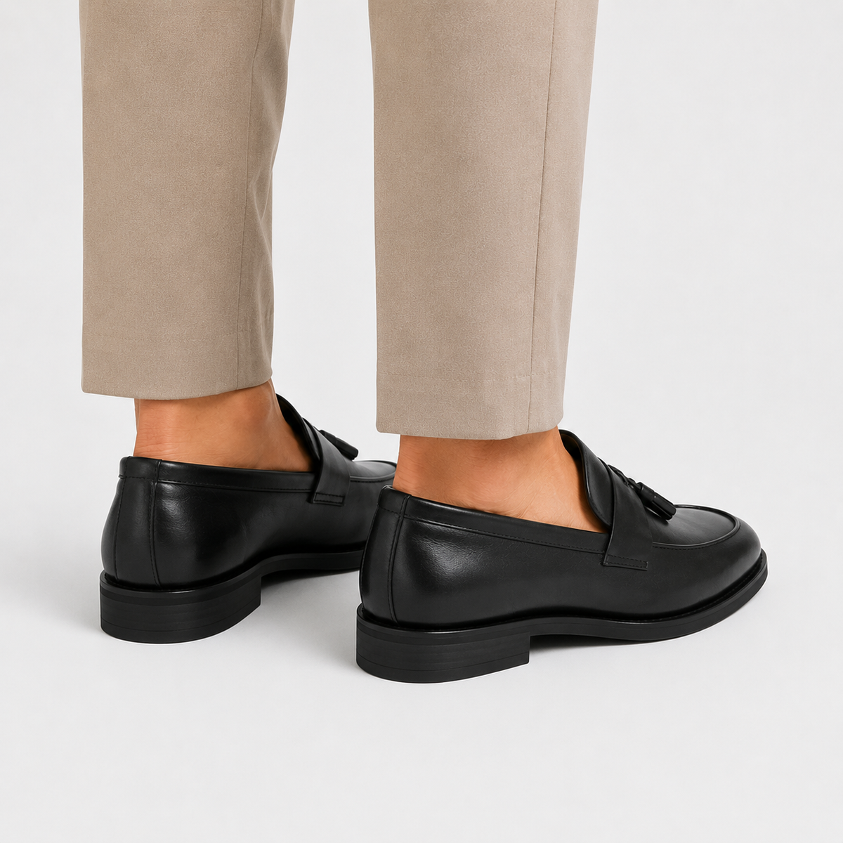 Leonides | Tassel Loafers with Low Block Heels