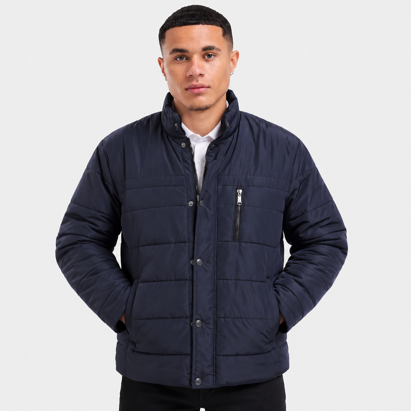 Duncan | Quilted Jacket with Stand Collar
