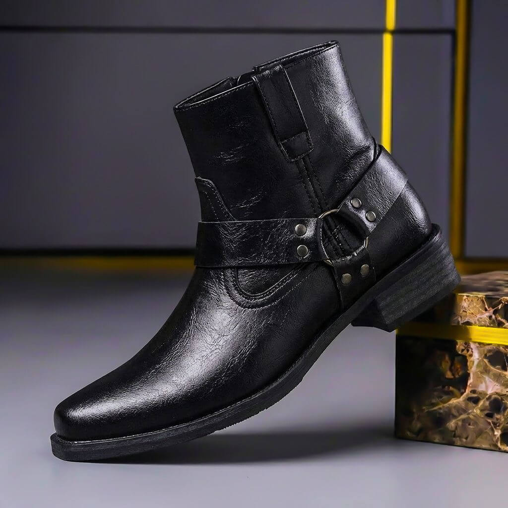 Dylan | Ankle Boots with Harness Straps