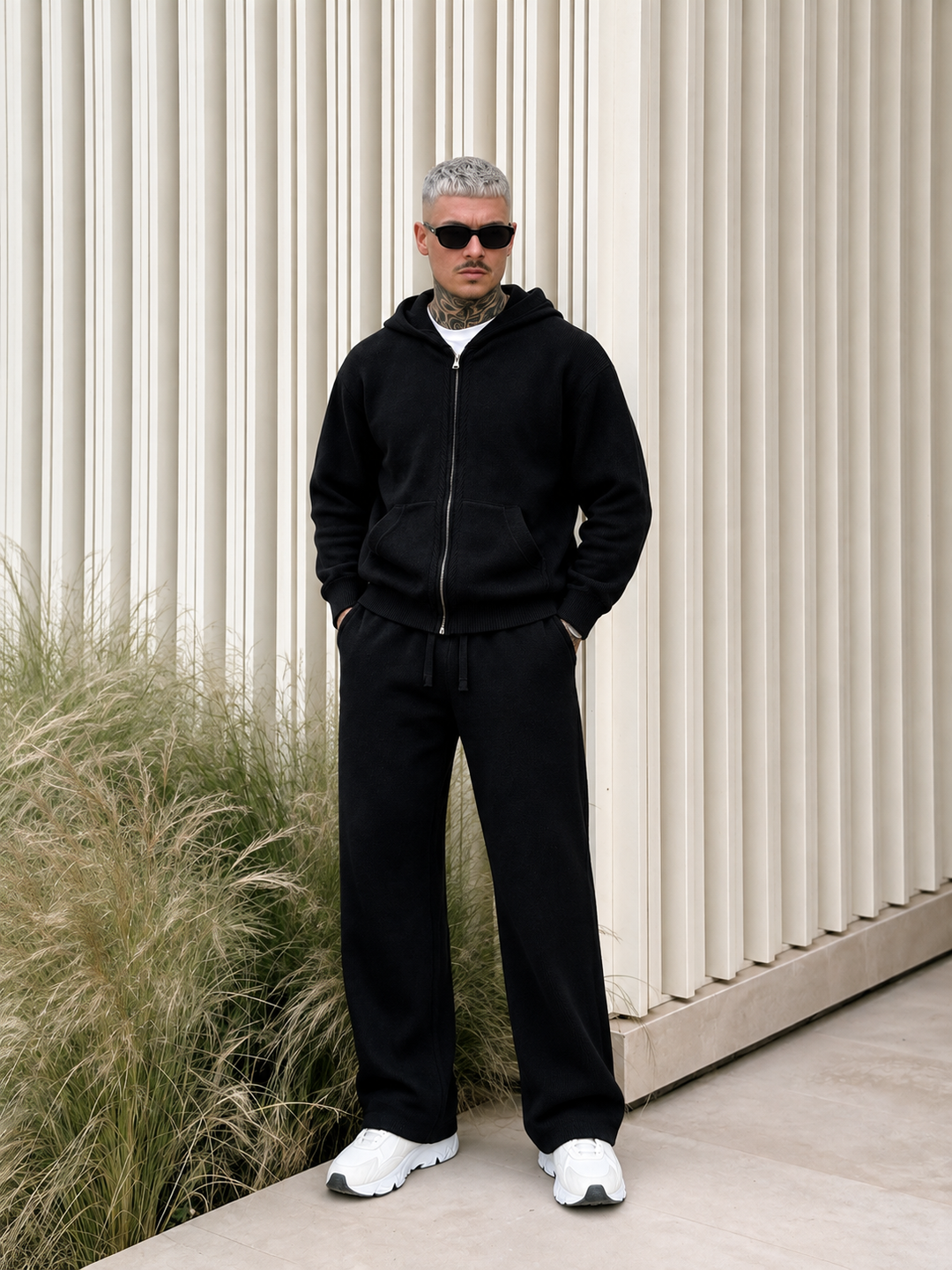 Jonathan | Tracksuit with Zip Hoodie and Straight Trousers