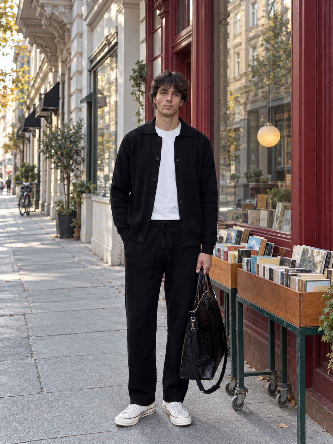 Andrej | Knit Cardigan and Matching Trousers Set