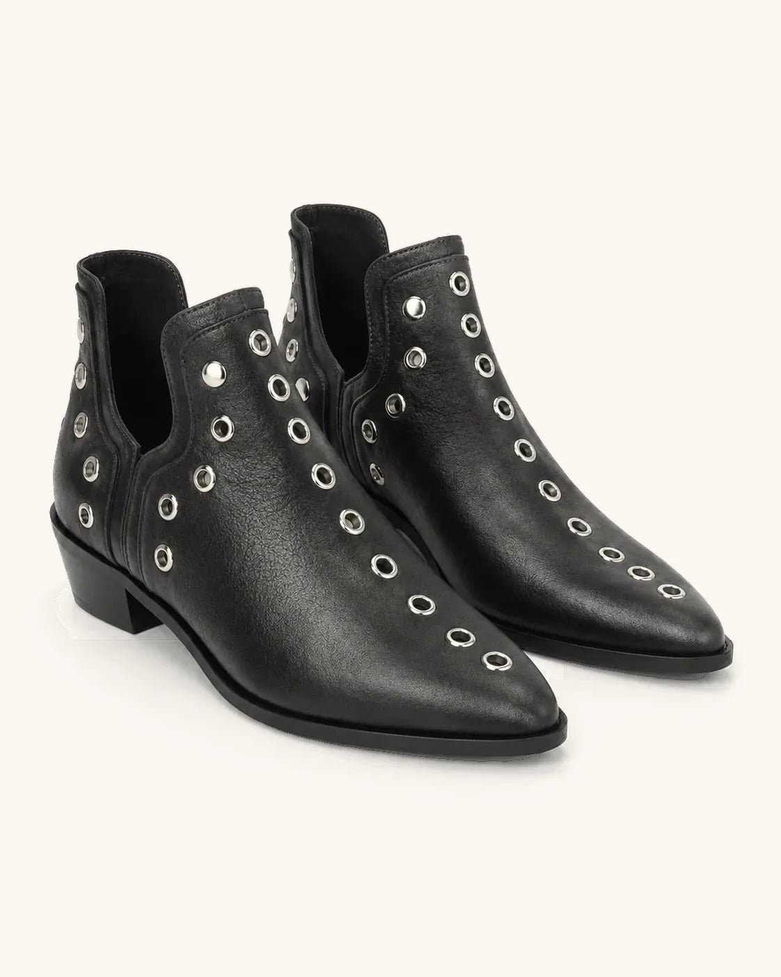 Fidela | Ankle Boots with Pointed Toe and Eyelets
