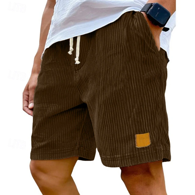 Dearen | Corduroy Shorts With Drawstring Waist