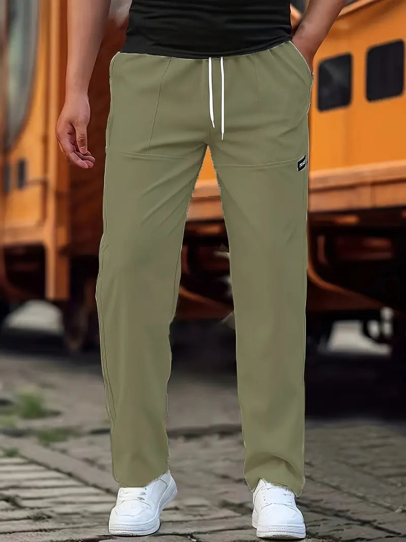 Travys | Straight Leg Drawstring Pocket Joggers