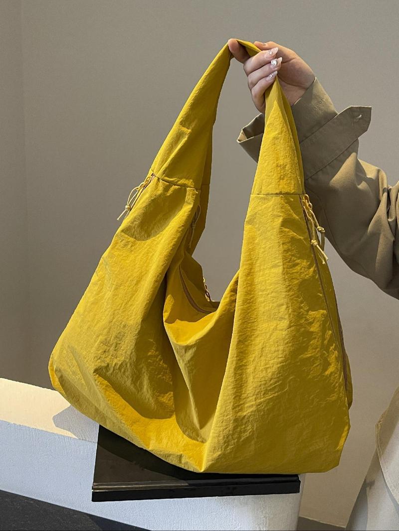 Marilla | Oversized Nylon Shoulder Hobo Bag