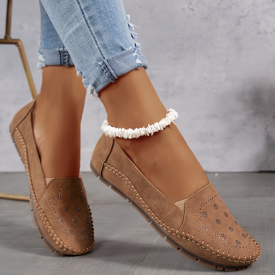 Lyrissa | Floral Slip-On Casual Loafers
