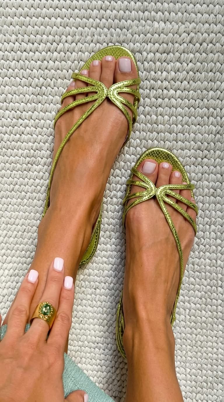 Schila | Strappy Open Toe Flat Sandals