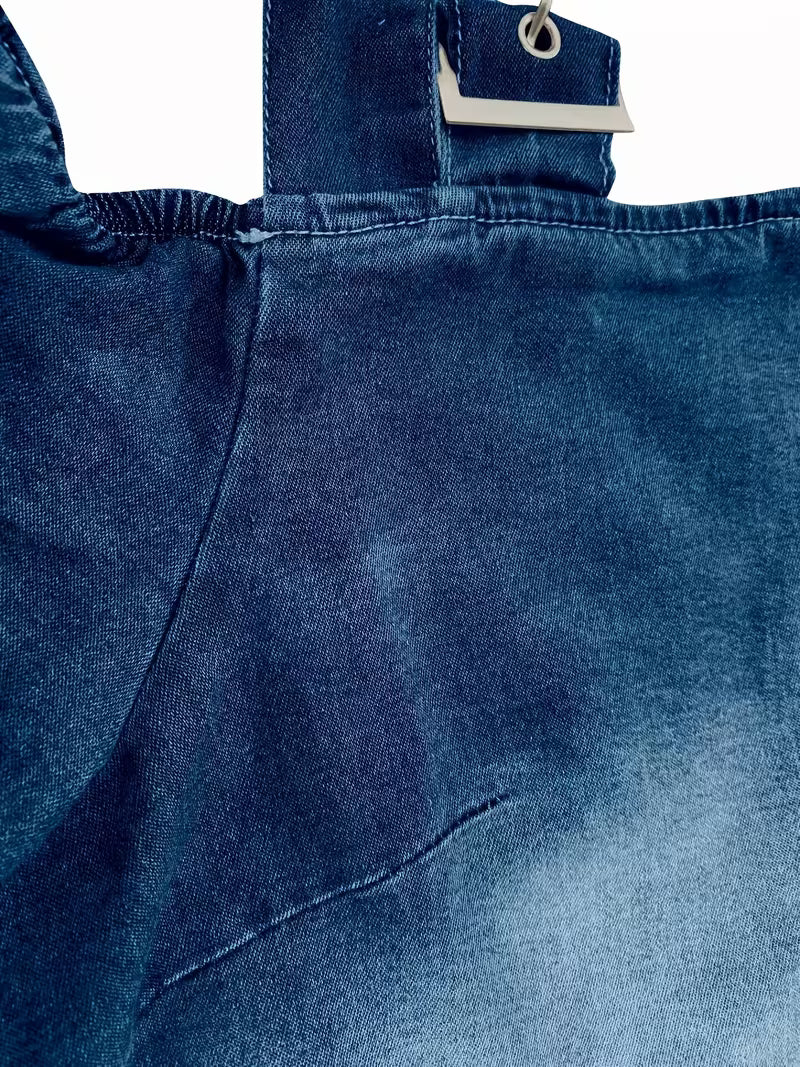 Kenya - Denim Off Shoulder Short Sleeve Top