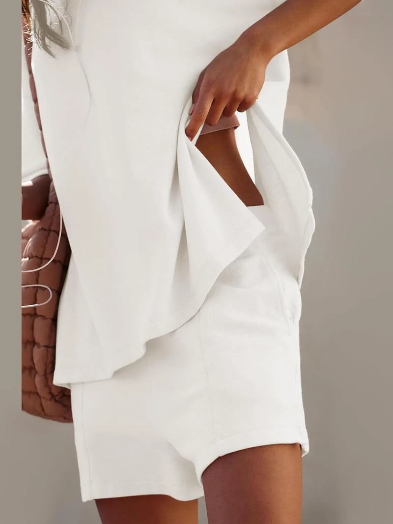 Iselin | Oversized Short Sleeve Top and Shorts Set