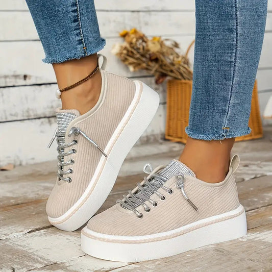 Isidora | Breathable Lace-Up Casual Trainers