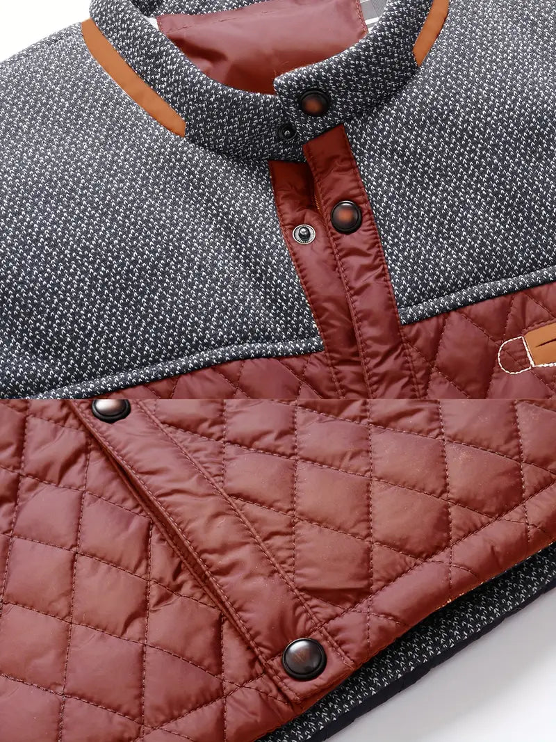 Proctor | Quilted Long Sleeve Stand Collar Jacket
