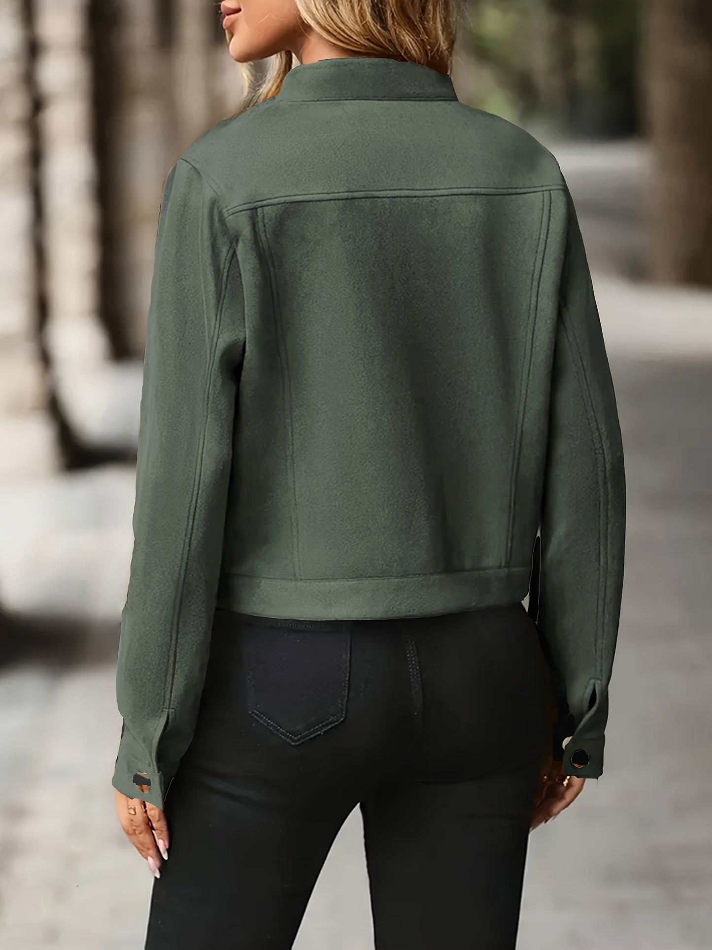 Slavica | Long Sleeve Button Front Vintage Jacket