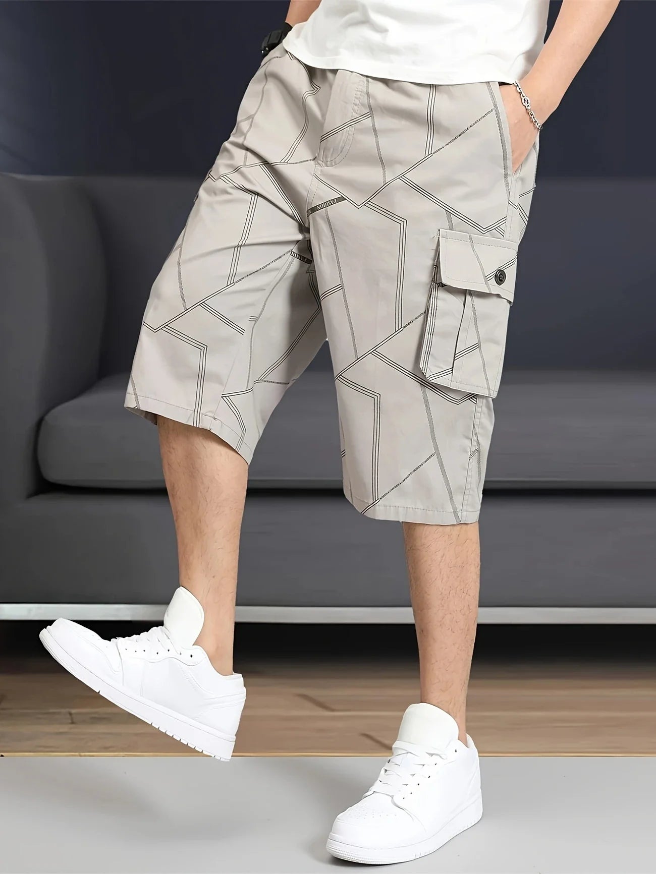 Hazlewood | Mens Long Cargo Shorts