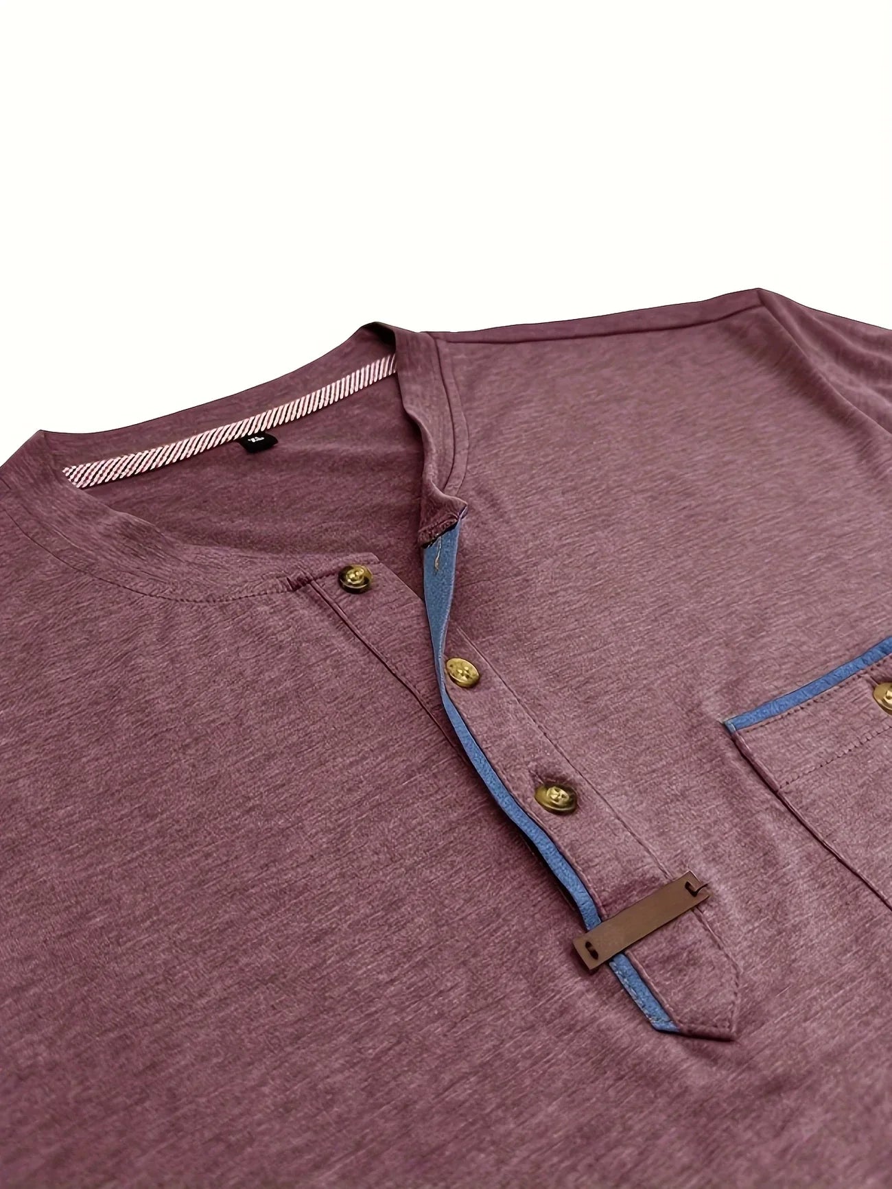 Saxon | Short Sleeve Henley Pocket T Shirt