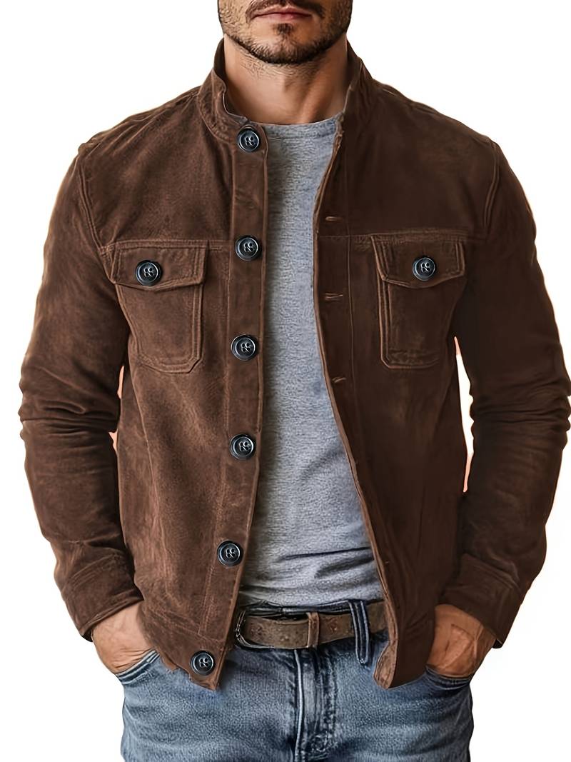 Neeman | Long Sleeve Button Front Pocket Jacket