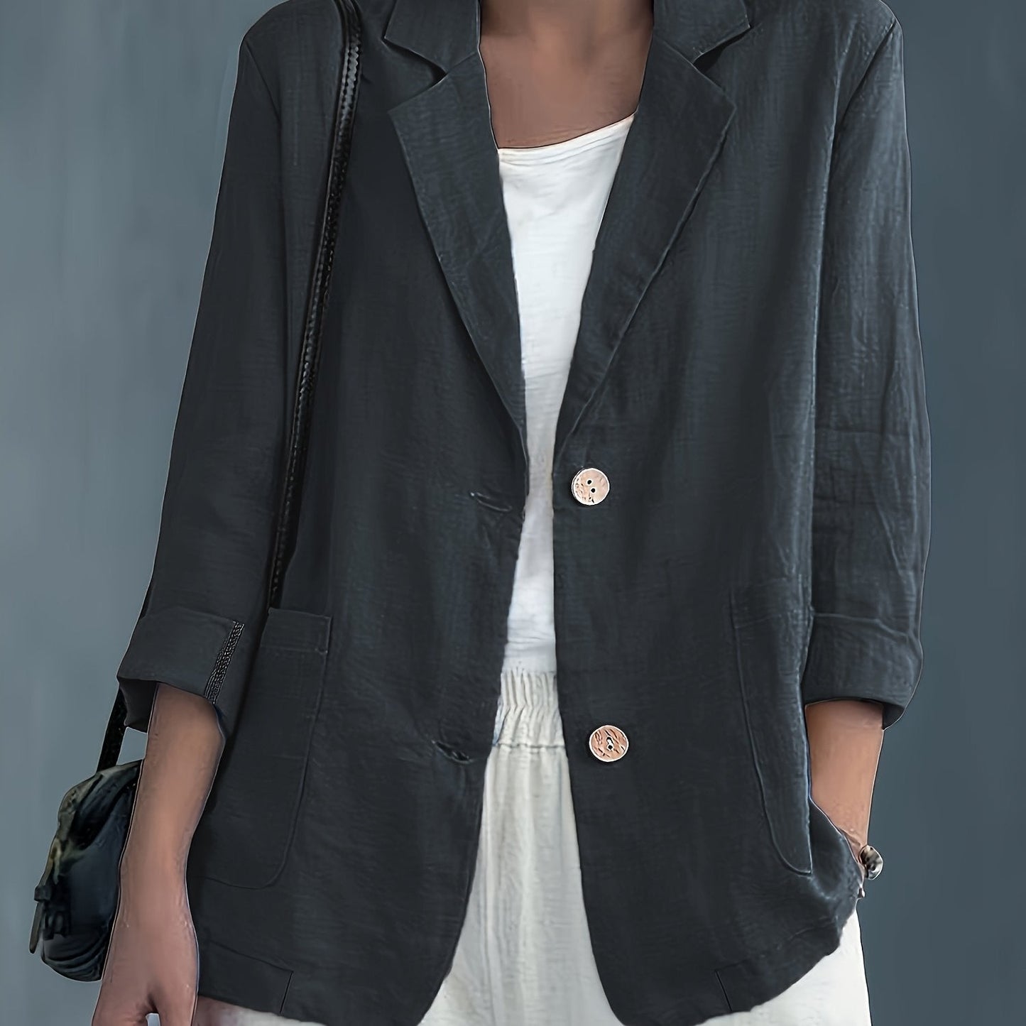 Jayde | Blazer Jacket With Rolled Sleeves