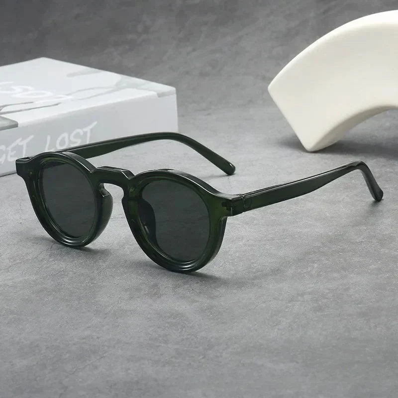 Spectralux | Round Retro Acetate Sunglasses