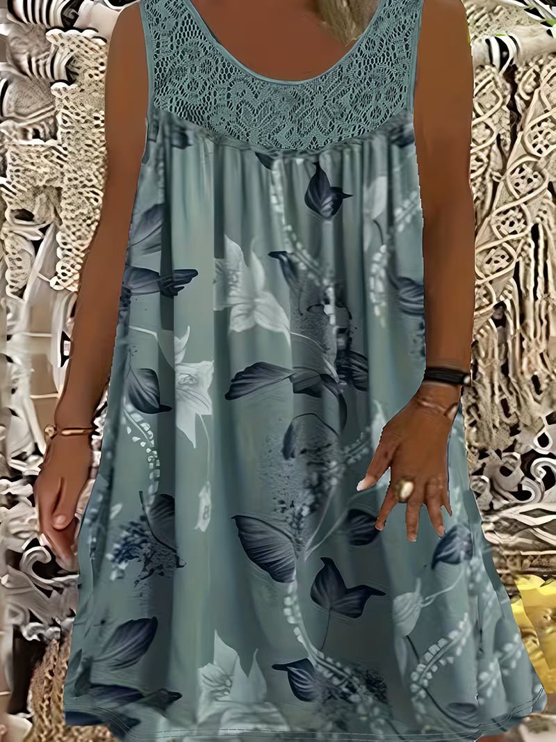 Samudri | Floral Lace Mini Dress
