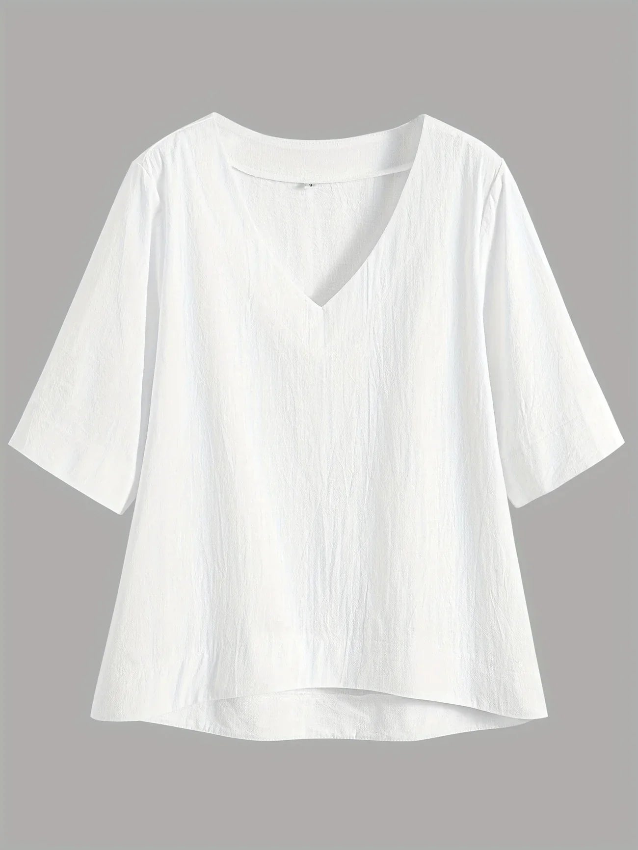 Mattea | V Neck Loose Short Sleeve Top