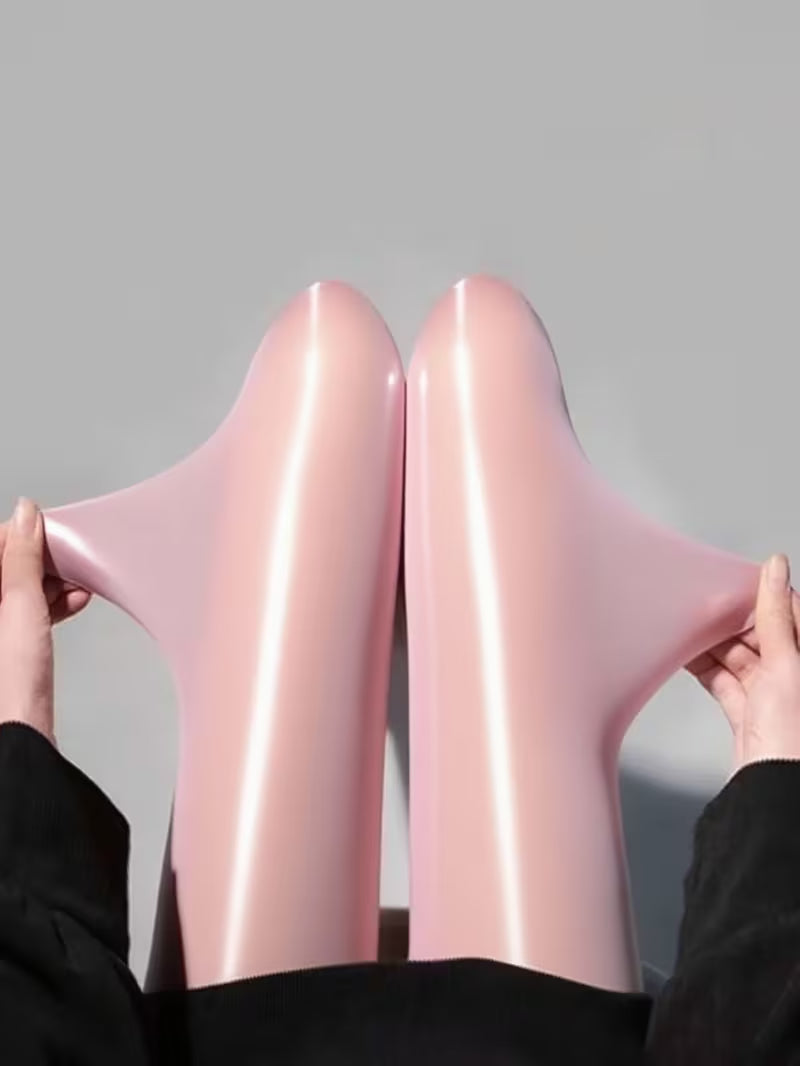 Bekah | Footed Tights with High-Shine Stretch Finish
