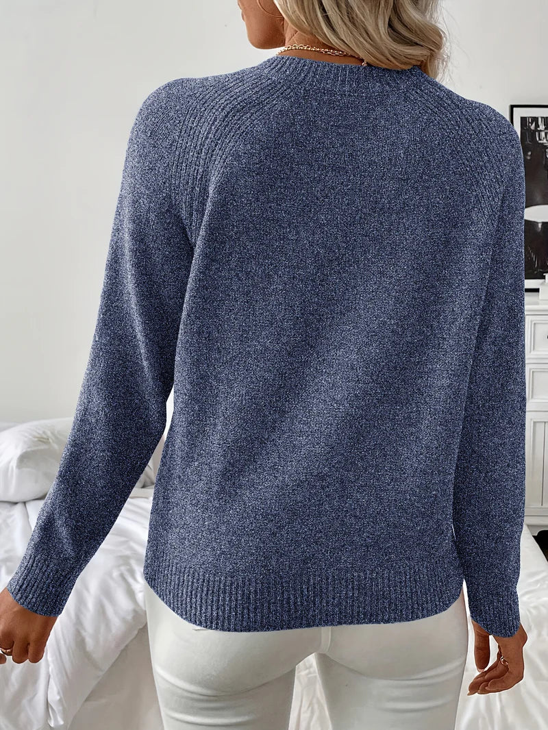 Pascuala | Pearl Detail Round Neck Knitted Sweater