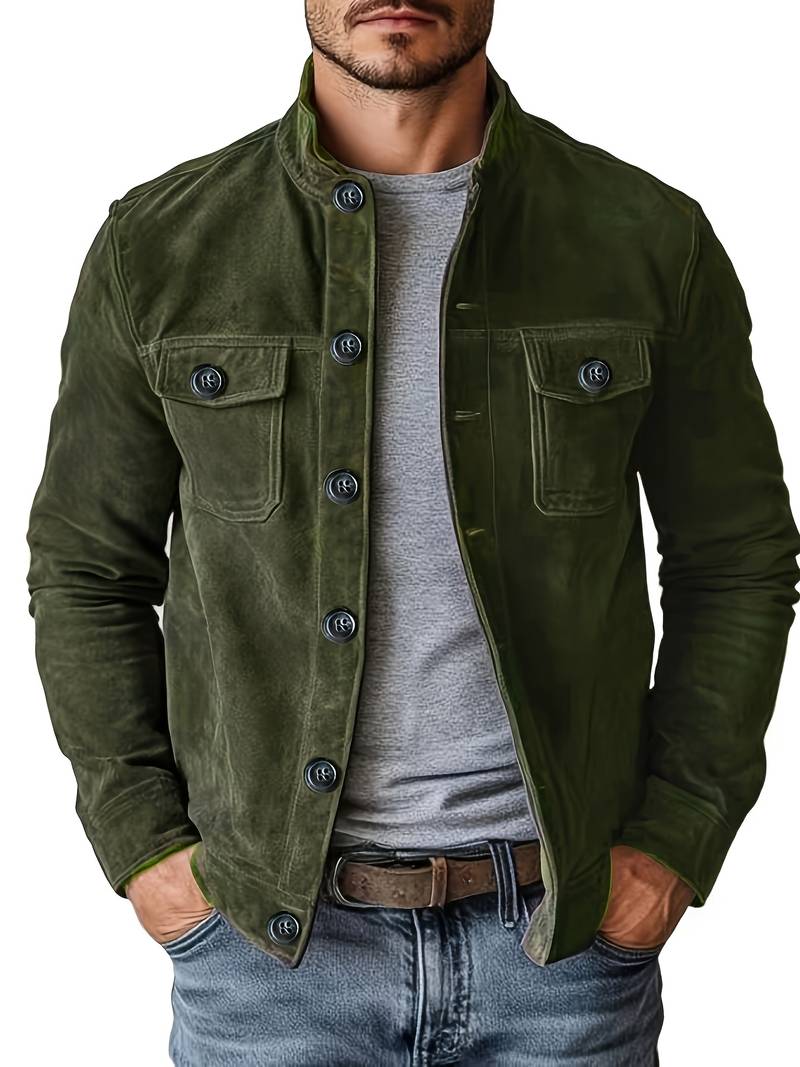 Neeman | Long Sleeve Button Front Pocket Jacket