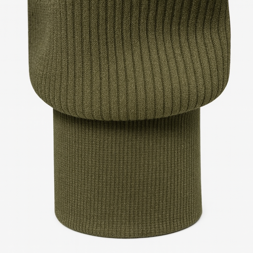 Eduardo | Ribbed Jumper with Quarter Zip and Raglan Sleeves