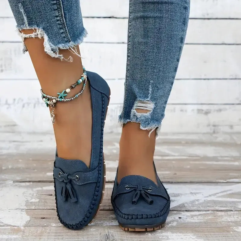 Patamon | Slip-On Tassel Round Toe Loafers