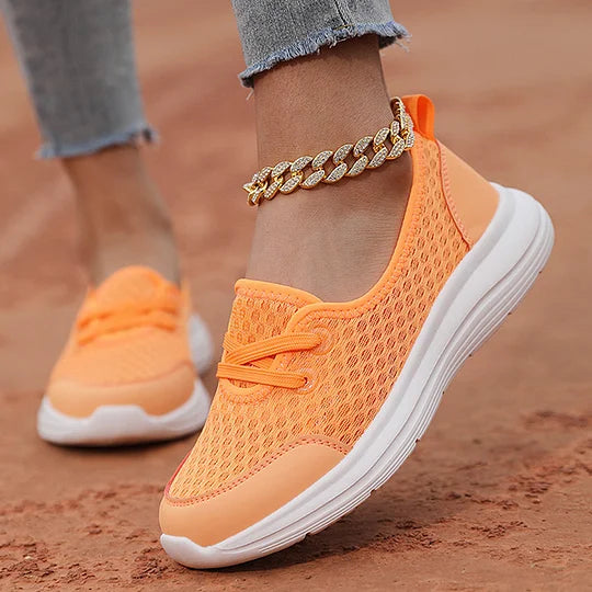 Firsova - Mesh Slip On Trainers Lightweight Sole