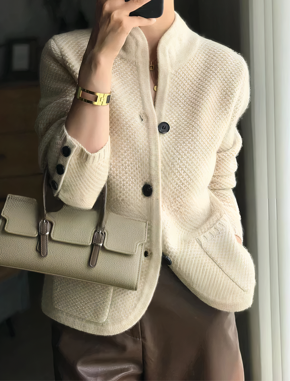 Robyn | Cardigan V-Neck Button Front Long Sleeve