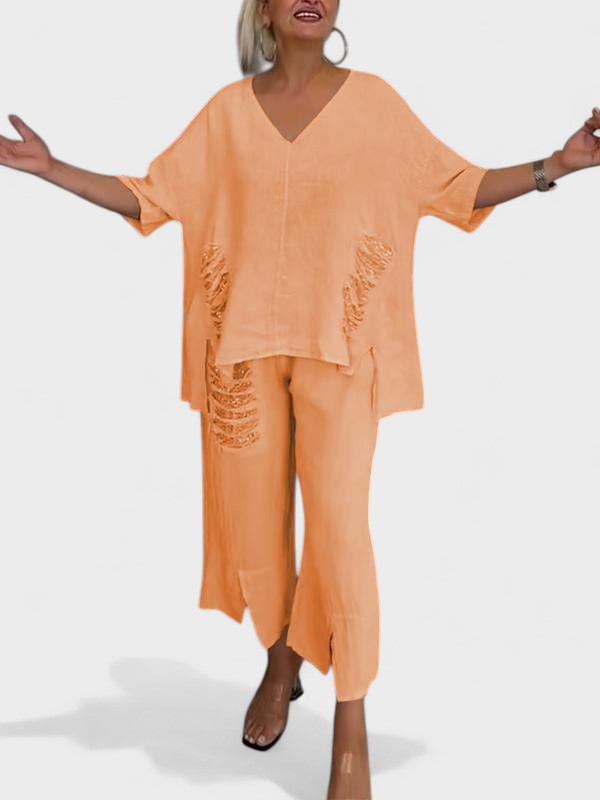 Raisa | Linen Two Piece Co-Ord Set