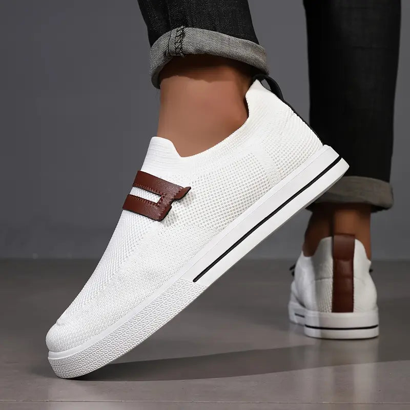 Reina | Mens Knit Slip-On Trainers