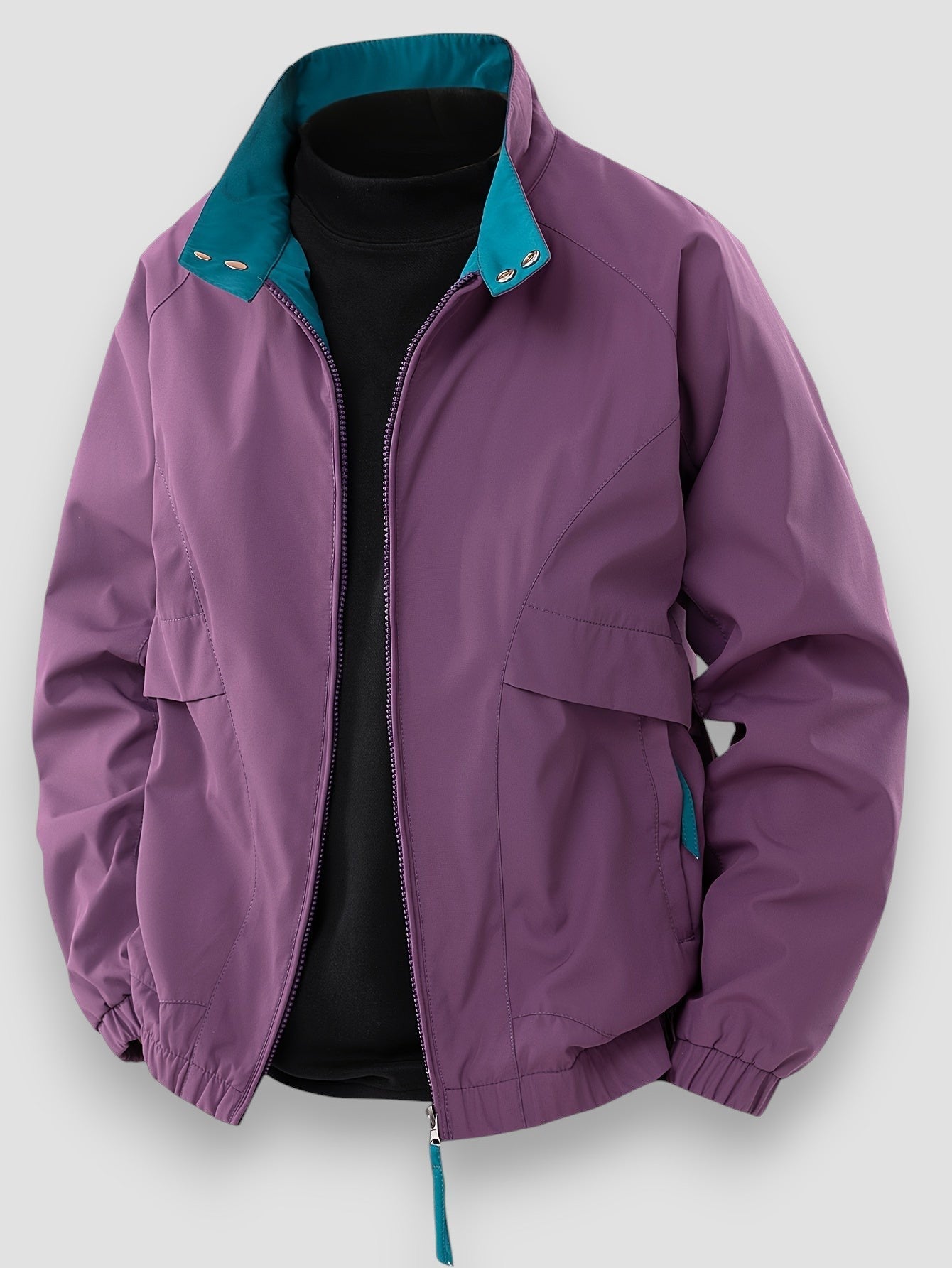 Mason | Zip-Up Long Sleeve Stand Collar Jacket
