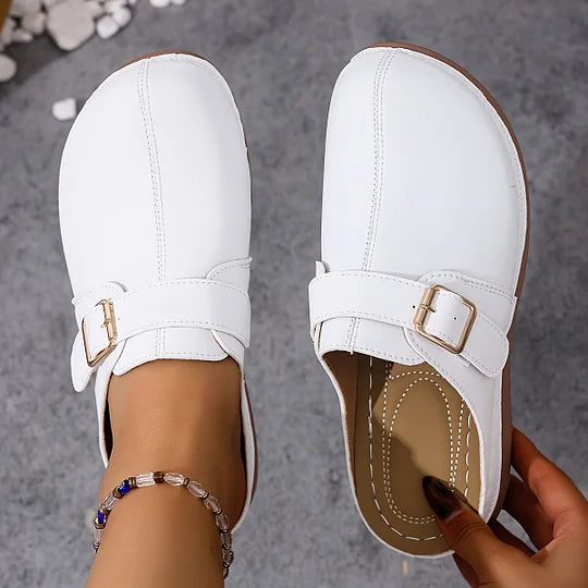 Latina - Buckle Strap Mule Shoes