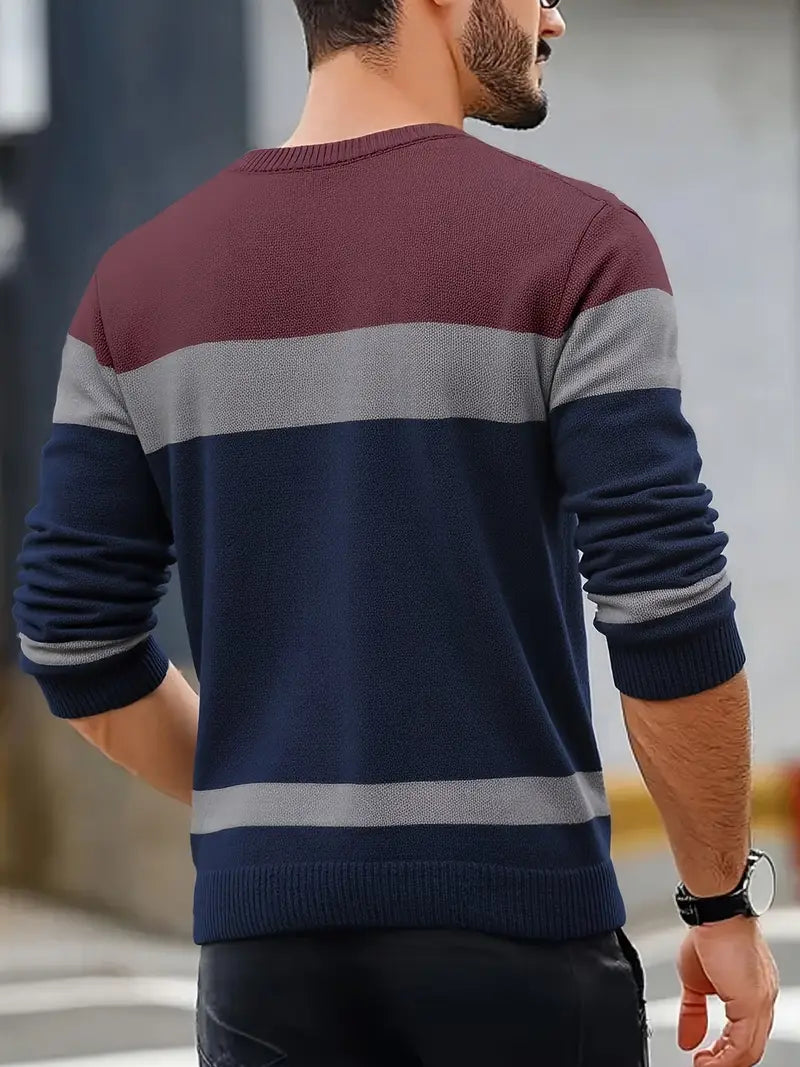 Watkins | Knitted Cable Crew Neck Sweater