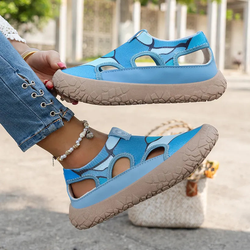 Lucia | Maylis Textured Sole Wedge Shoes