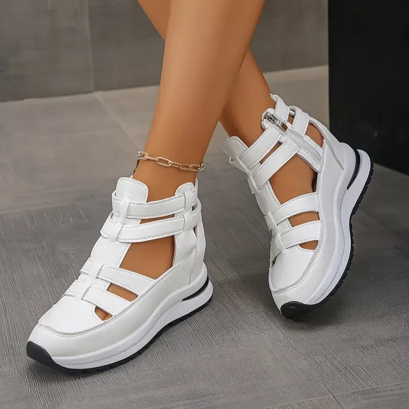 Souad - Wedge Sandal Trainers With Side Zip