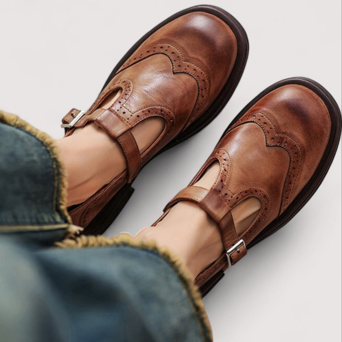 Melysa | Mary Jane Shoes with Buckle Strap
